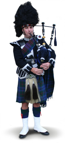 piper in full dress